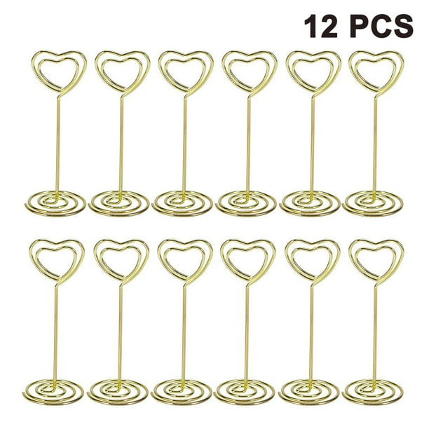 12pcs Table Card Holder Wedding Place Name Holder Photo Stand Note Memo Clip 12pcs Table Card Holder Wedding Place Name Holder Photo Stand Note Memo Clip